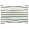 Striped Green Cushions - Woven Stripe Cotton Cushion Cover Eucalyptus Yard