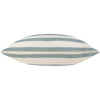 Striped Green Cushions - Woven Stripe Cotton Cushion Cover Eucalyptus Yard