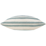 Striped Green Cushions - Woven Stripe Cotton Cushion Cover Eucalyptus Yard