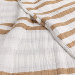  Bedding - Woven Stripe  Bedspread Cinnamon Yard