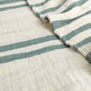  Bedding - Woven Stripe  Bedspread Eucalyptus Yard