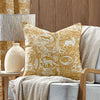 furn. Winter Woods Animal Chenille Cushion Cover in Ochre