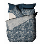 furn. Winter Woods Animal Duvet Cover Set in Midnight