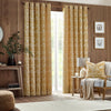 furn. Winter Woods Animal Chenille Eyelet Curtains in Ochre