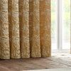 furn. Winter Woods Animal Chenille Eyelet Curtains in Ochre