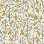 Floral Yellow Fabric - Yamuna Printed Cotton Fabric (By The Metre) Sunflower Voyage Maison