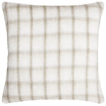 Yard Yarrow Check Cushion Cover in Natural/Biscuit