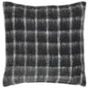 Yard Yarrow Check Cushion Cover in Storm Grey