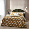 HÖEM Zabine Abstract Cotton Rich Reversible Duvet Cover Set in Honey