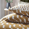 HÖEM Zabine Abstract Cotton Rich Reversible Duvet Cover Set in Honey