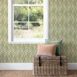  Wallpaper - Zephyr  1.4m Wide Width Wallpaer (By the Metre) Moss Voyage Maison