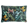 Evans Lichfield Zinara Leaves Rectangular Cushion Cover in Black