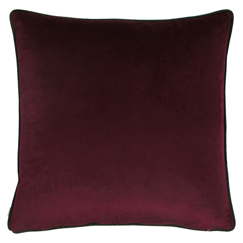 Evans Lichfield Zinara Twin Zebras Cushion Cover in Burgundy