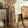 Paoletti Zurich Floral Jacquard Pencil Pleat Curtains in Champagne