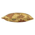 Paoletti Zurich Floral Jacquard Cushion Cover in Gold