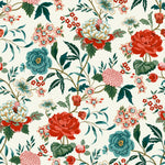 Image of the Azalea Cream Floral Fabric Sample | Default | furn.