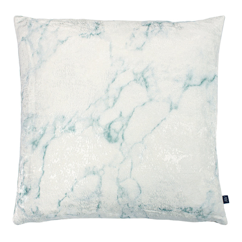 Cinnabar Marble Cushion Seagreen/Eu De Nil