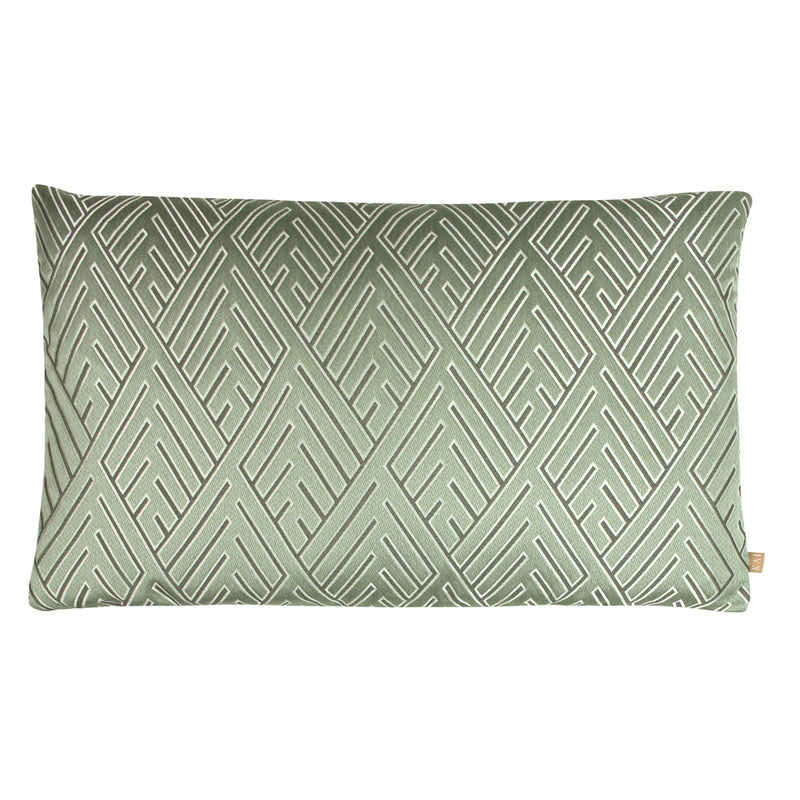 Demeter Geometric Rectangular Cushion Mint