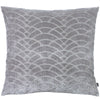 Dinari Graphic Cut Velvet Cushion Smoke/Steel