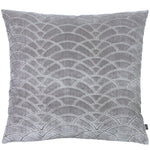 Dinari Graphic Cut Velvet Cushion Smoke/Steel