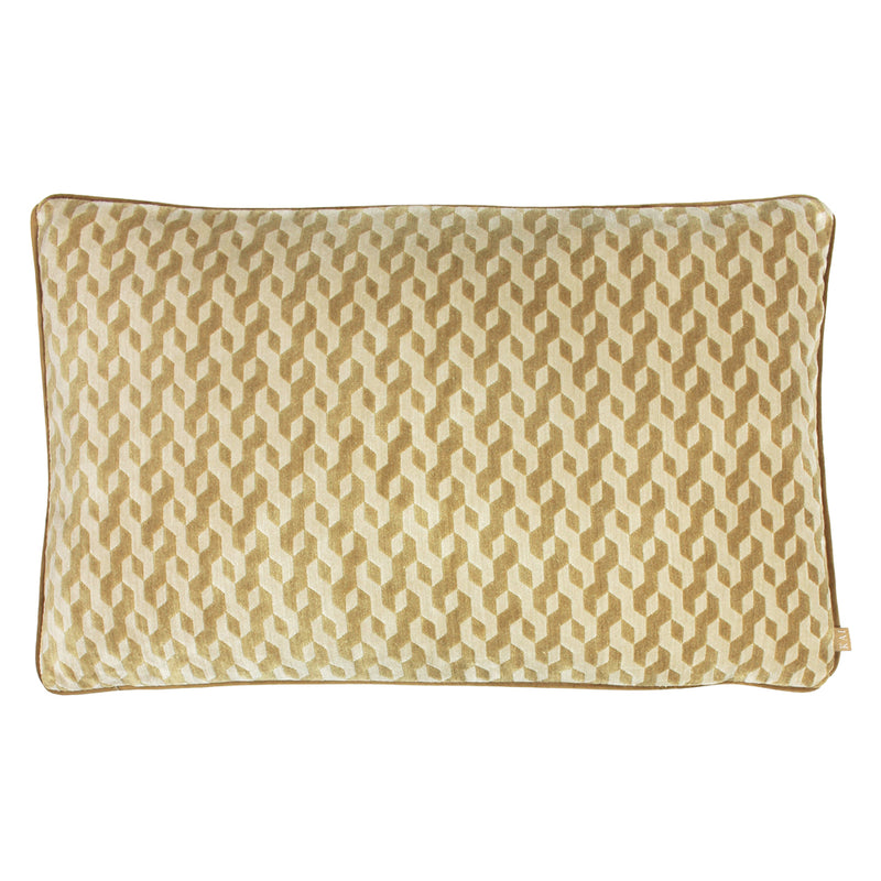 Dione Geometric Rectangular Cushion Old Gold