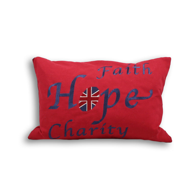 Faith Cushion Red