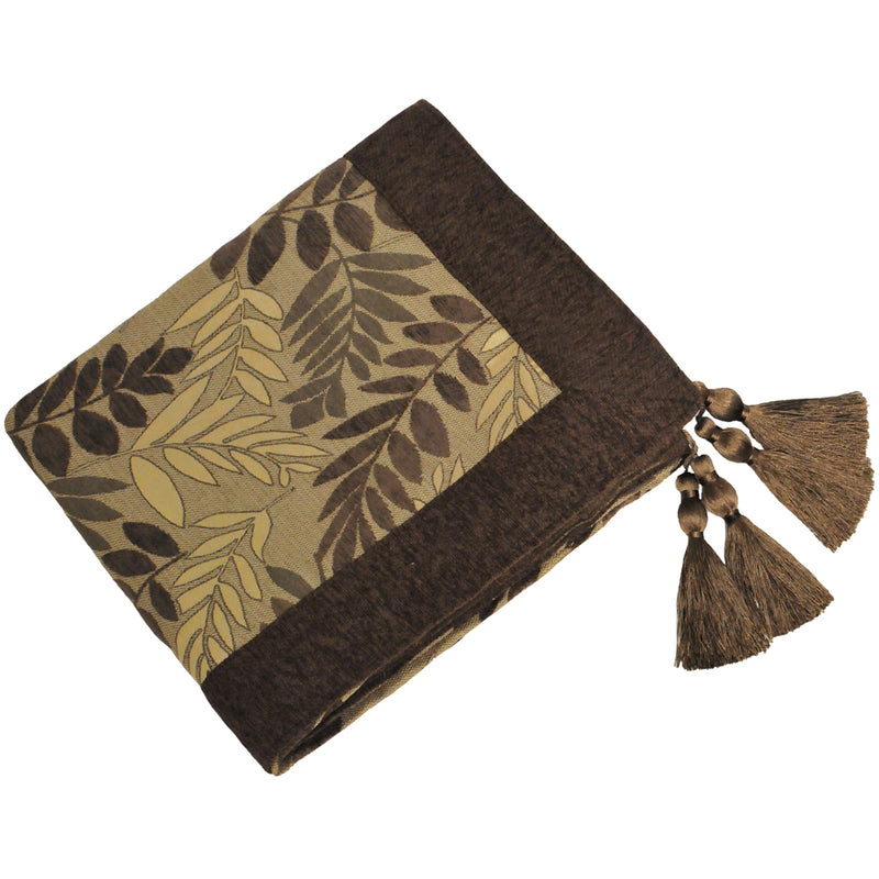 Fern Jacquard Throw Mocha