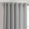 Fiji Faux Silk Eyelet Curtains Steel