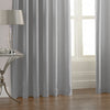 Fiji Faux Silk Eyelet Curtains Steel