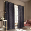 Himalaya Jacquard Eyelet Curtains Navy