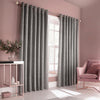 Himalaya Jacquard Eyelet Curtains Silver