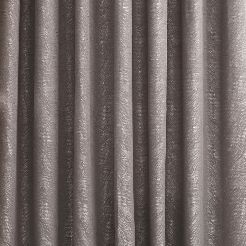 Himalaya Jacquard Eyelet Curtains Silver