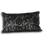 Macrame Lace Cushion Silver