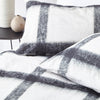 Mohair Check Duvet Cover Set Natural/Black