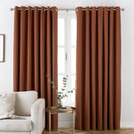 Moon Premium Thermal Blackout Eyelet Curtains Orange