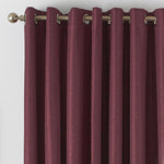 Moon Premium Thermal Blackout Eyelet Curtains Berry