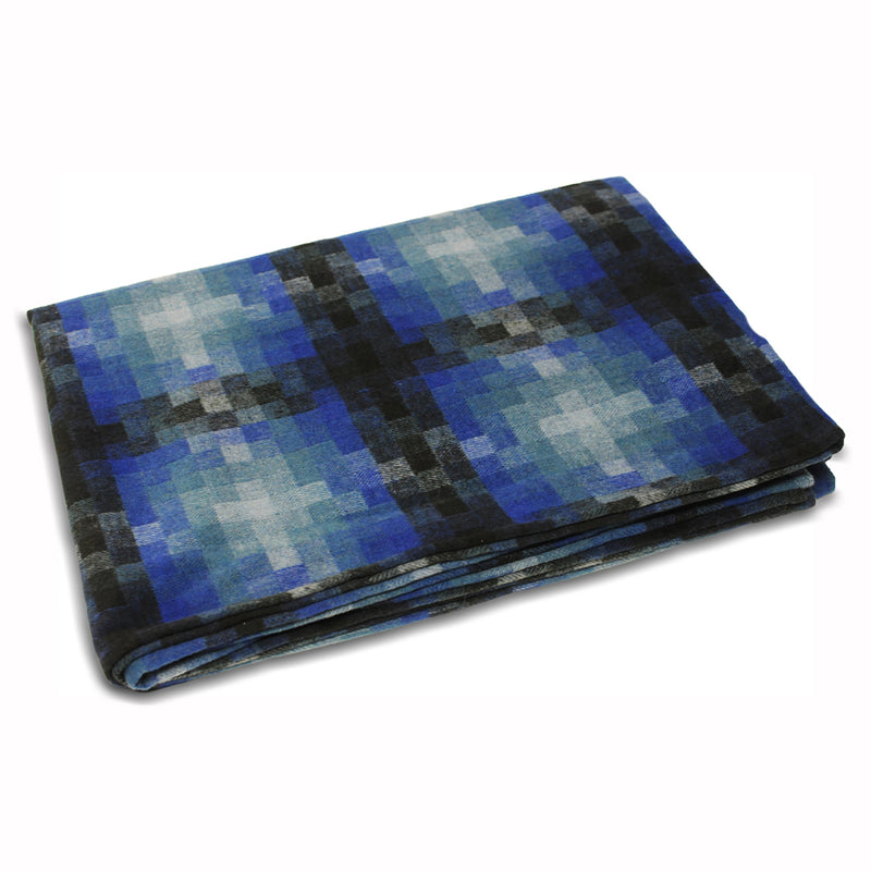 Pixel Woven Throw Royal