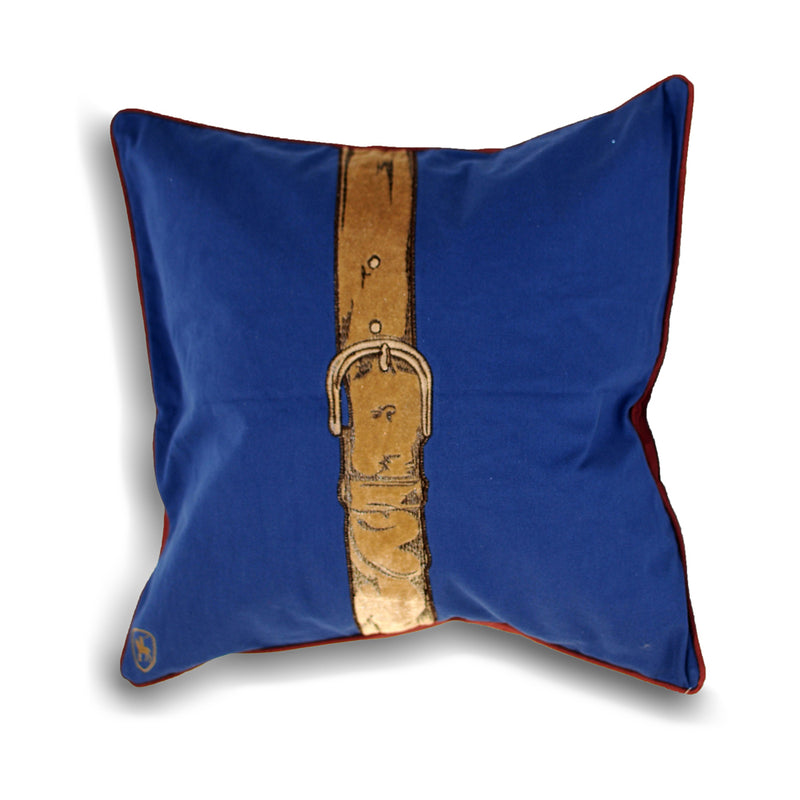 Polo Strap Cushion Blue