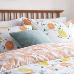 Pommie Citrus Fruit Duvet Cover Set White