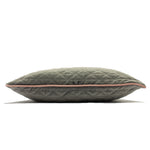 Quartz Quilted Cushion Charcoal Grey/Blush Pink