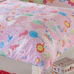 Unicorn Kids Duvet Cover Set Pink