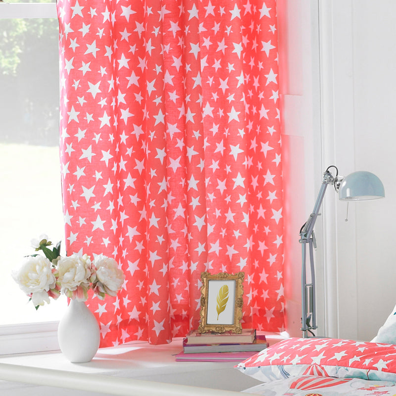 Vintage Circus Kids Eyelet Curtains Multicolour