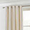 Verona Crushed Velvet Eyelet Curtains Ivory