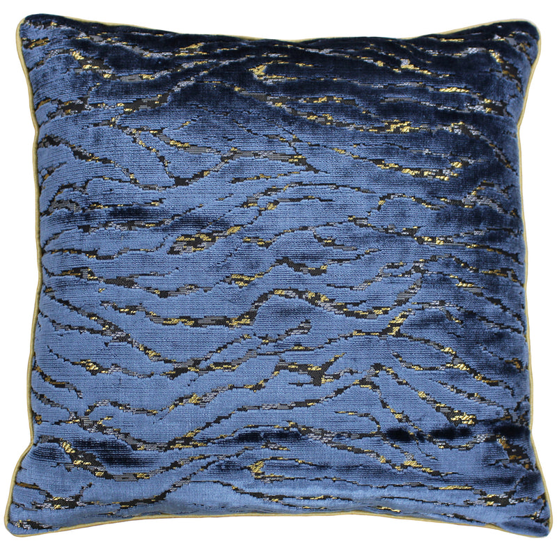 Walton Chenile Jacquard Cushion Navy