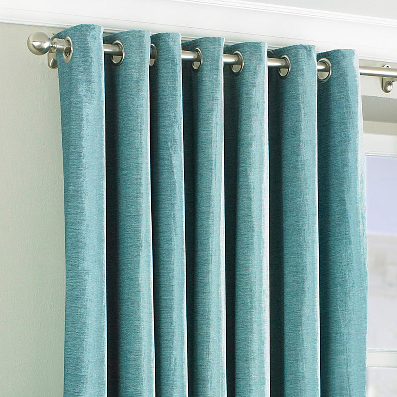 Wellesley Eyelet Curtains Duck Egg