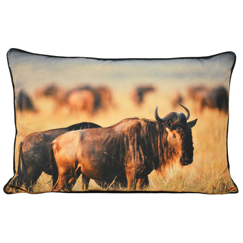 Wildebeest Cushion Tan